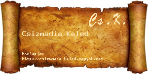 Csizmadia Keled névjegykártya